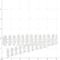 12 Pack: Mini White Wooden Fence by Make Market®